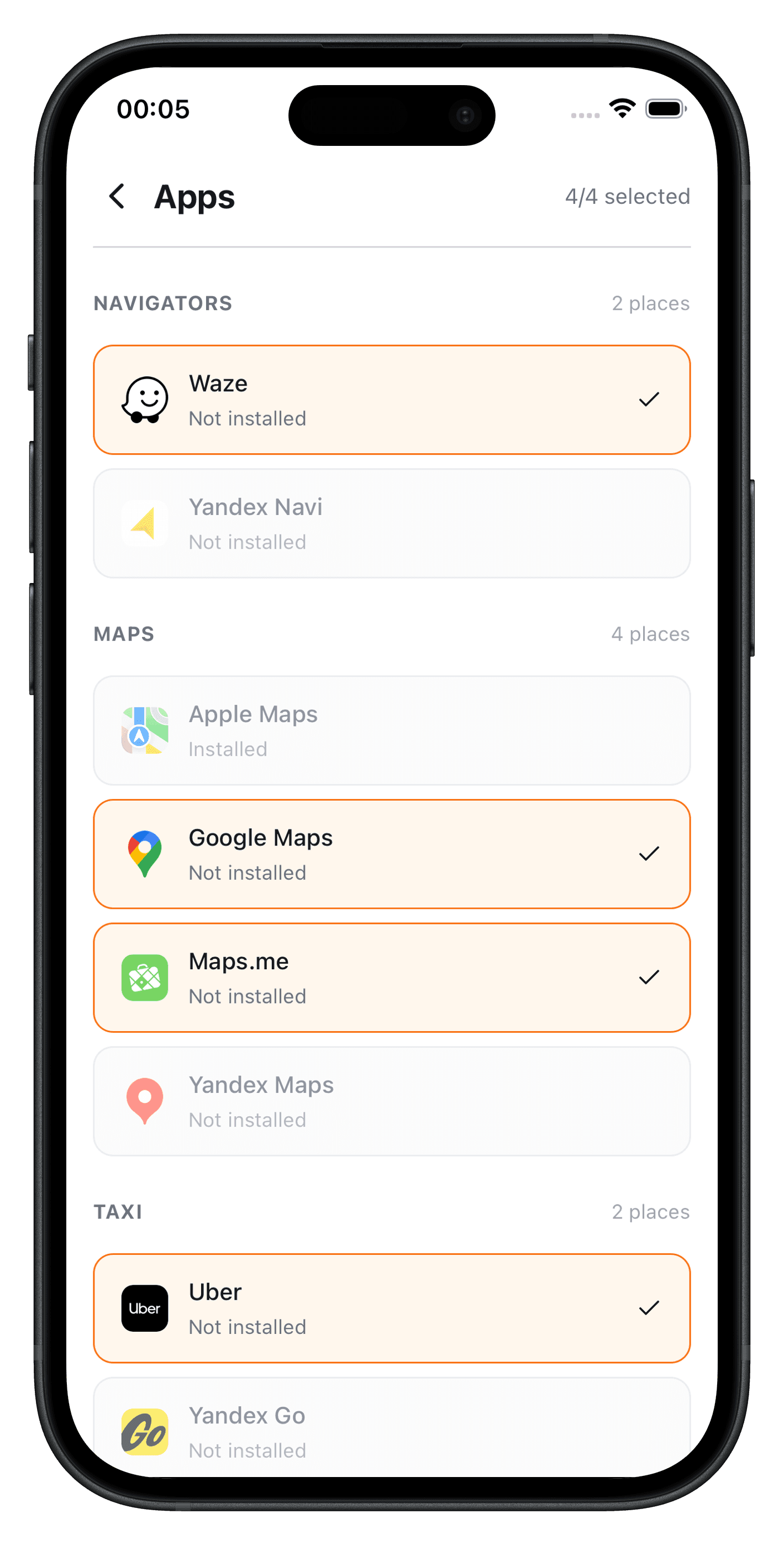 App screenshot